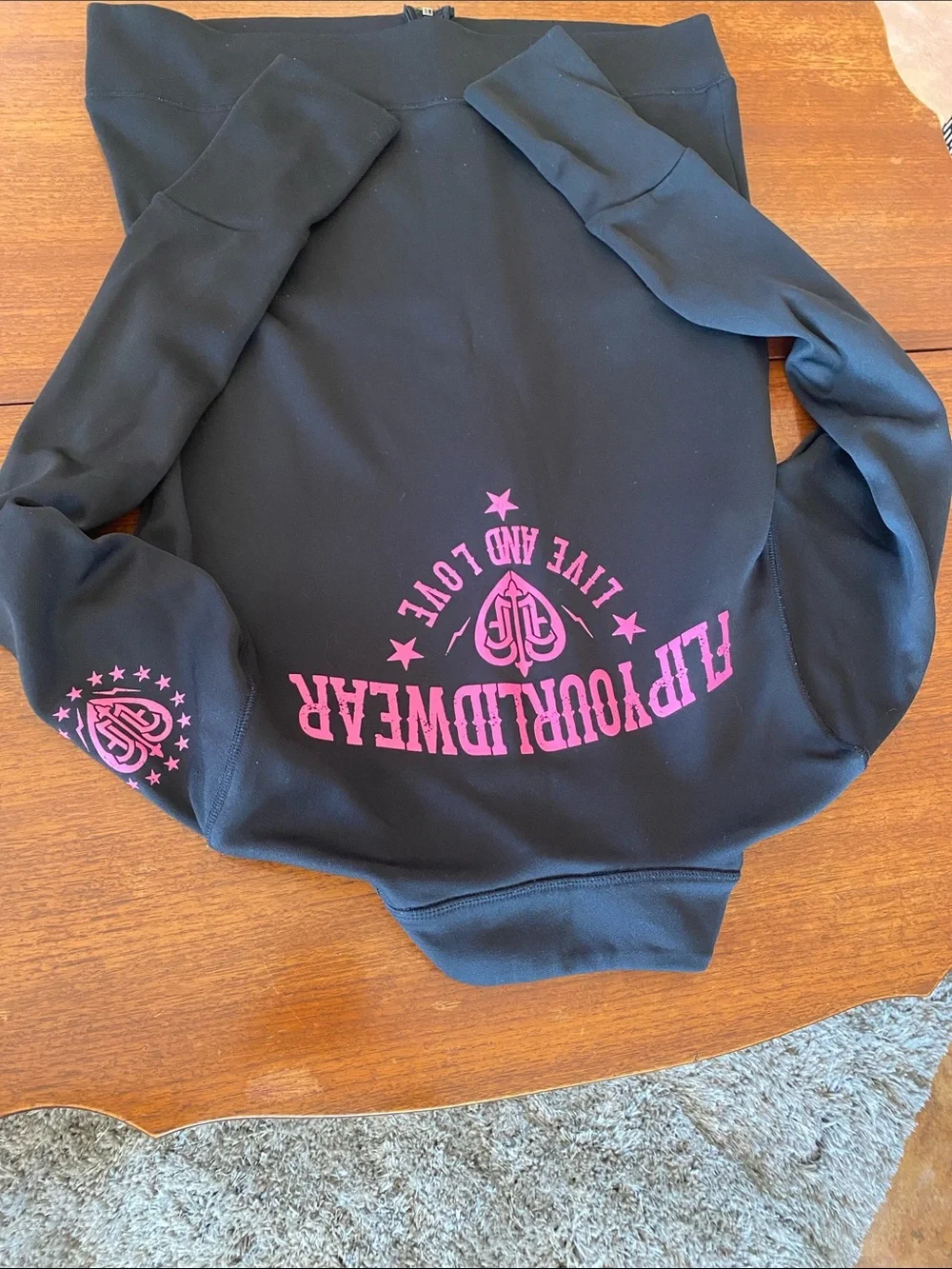 Flip Your Lid Zip-Up Jacket with Pink Logo